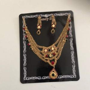 Fashion jewelry neckless and earring set
